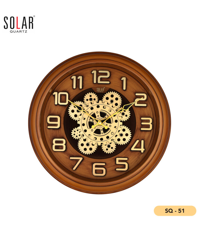 Solar Wall Clock – 13.5 Inch